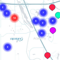 Creekview Amenities Map